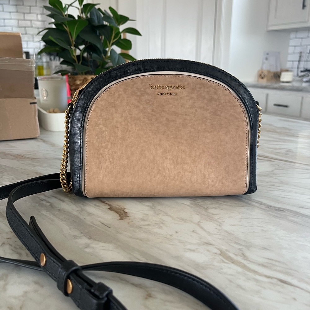 Kate Spade Black and Tan Crossbody Bag